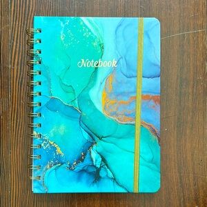 Blue and Gold Spiral Notebook